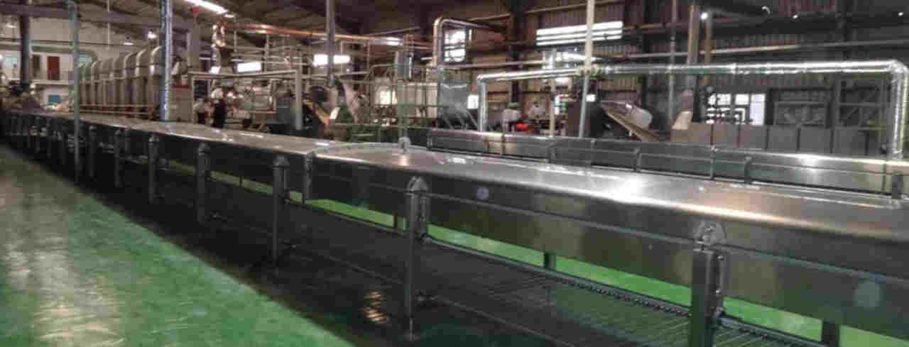 línea de producción de fideos instantáneos vaporizador de una sola capa
